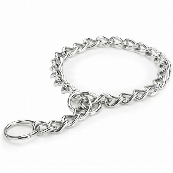 Collar para perro PDQ Choke Chain, 28 pulgadas, 3,5 mm de grosor