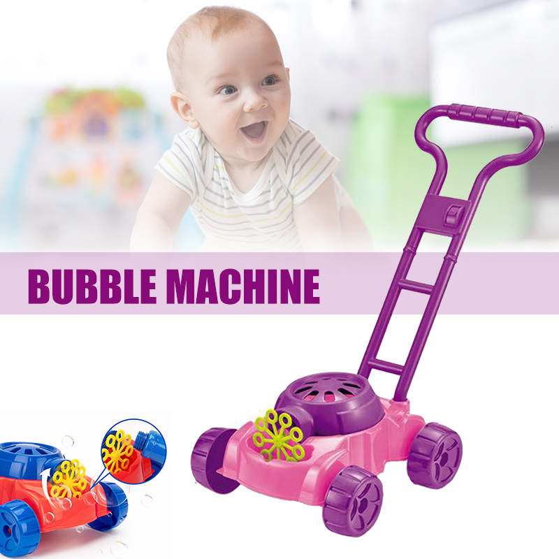 TOTOKA Children's Hand Push Bubble Car Outdoor Tank Bubble Machine Baby