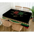 thumbnail image 2 of Kwanzaa Tablecloth Kinara African American Harvest Festival Table Cloth Cover Decoration Kitchen Dining Room Home Table Decor - 60×84inch, 2 of 5