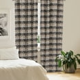 thumbnail image 2 of Ambesonne Zambia Curtains, Cheetah Pattern, Pair of 28"x63", Dark Brown Orange and White, 2 of 5