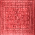 thumbnail image 1 of Ahgly Company Indoor Square Oriental Red Industrial Area Rugs, 8' Square, 1 of 4
