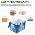 thumbnail image 7 of Blue Christmas Tree Foldable Storage Bin with Lid and Handle Collapsible Storage Box 16.5 x 12.6 x 11.8 inches, 7 of 7