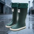thumbnail image 3 of RXMEKW Short Rain Boots for Women, Japanese Style Solid Color Waterproof High Top Rain Boots, 3 of 8