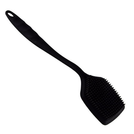 

Egmy Silicone Kitchen Non-Stick Skillet Dishwashing Cleaning Brush Tool Black One Size