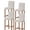 Brown, variant on Beige Bar Stool Covers Set of 4, Farmhouse Simple Abstract Striped Wooden Grain Stretch Washable Bar Chair Covers with Backs, Removable Pub Counter Height Chair Cover for Kitchen Dining Room Cafe