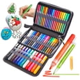 thumbnail image 1 of ZSCM 12/21/48/56/60 Gran capacidad Duradero y hermoso Juego de pinceles de pintura acrílica con brillo líquido Marcadores Envío gratis marcadores para desenho rotuladores lettering punta pincel rotul, 1 of 4
