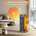 thumbnail image 6 of Oil Filled Radiator Heater with WiFi, 1500W Portable Electric Space Heater with Adjustable Thermostat, Overheat and Tip-Over Protection, 24H Timer, Electric Heater for Indoor use, Black, 6 of 9