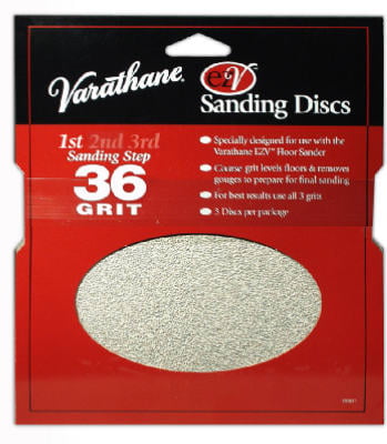 Sanding Discs  Varathane 80 Grit 3 Pack  3rd Step  203938 