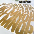 thumbnail image 4 of 2.5 Inch Mailbox Numbers and Letters Stickers 12 Sheets Self Adhesive Stickers Vinyl Letters Numbers Kit Mailbox Signs for Home Business Apartment Address Window Door Car Truck(Gold), 4 of 6