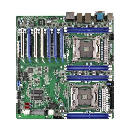 ASRock Rack EP2C612 WS Dual LGA2011-V3 Intel C612 DDR4 Quad Cross FireX & 4-Way SLI SATA3 & USB 3.0 A & V & 2GbE SSI EEB Server (Best 2 Way Sli Motherboard)
