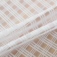 thumbnail image 4 of 45x150cm Short Sheer Curtain for Rod, Polyester Grid/Raindrop Pattern, Lightweight Window Valance (85-95g), Transparent Decorative Drapes, Hot Silver Finish - 1 Panel Included, 4 of 6