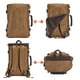 thumbnail image 5 of KAUKKO Mochila de viaje para hombres al aire libre, mochila de lona para acampar y caminar KAUKKO FH09-Khaki, 5 of 5