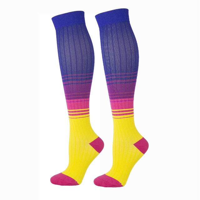 Men Women Socks Compression Socks Elastic Sports Beautiful Leg Nurse Stocking Jogging Climbing Cycling Flight Excercise 56 S M