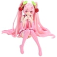 thumbnail image 1 of Hatsune Miku figura de Anime, vestido rosa, modelo de PVC, juguetes de acción, decoración de flor de cerezo rosa, regalos de colección, nuevo, 1 of 5