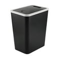 thumbnail image 5 of Gnmfd Press Lid Bathroom Trash Can Plastic Garbage Bin with Popup Lid, Odor Lock Wastebasket for Toilet Bedroom Living Room Kitchen, Compact Space Saving Home Office Solution, 5 of 5