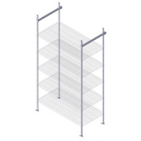 

24 in. Overhead Track Stationary End Kit