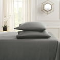 thumbnail image 2 of Hearth & Harbor Deep Pocket 3 Piece Solid Bed Sheet Set, 1800 Thread Count Microfiber Sheets, Twin-XL, Gray, 2 of 7