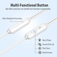 thumbnail image 3 of Auriculares HUOMU, paquete de 5 unidades, con cable y micrófono para iPhone y Android, 3 of 9