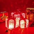 thumbnail image 6 of Christmas Gift Boxes Christmas Decoration Christmas Glowing Decoration Gift Ornament with Bow Christmas Light Up Present Boxes Christmas 1Pcs, 6 of 6