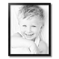 thumbnail image 2 of ArtToFrames 15" x 19" Satin Black Tall Picture Frame, 15x19 inch Black Wood Poster Frame (WOM-1852), 2 of 8