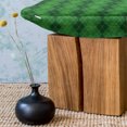 thumbnail image 3 of Irish Fluffy Throw Pillow Cushion Cover, Antique Tartan Inspired Symmetrical Checkered Diamond Line Plaid Fashion, Decorative Square Pillow Case, 26" x 26", Green Dark Green Yellow, by Ambesonne, 3 of 5