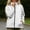 White, variant on Liuinsasek Women's Windbreaker Jacket Long Sleeves Hooded Lightweight Waterproof Rain Jacket Fashion Solid Color Long Sleeve Pocket Zipper Outdoor Hiking and Mountain Climbing Jacket
