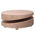 thumbnail image 4 of Coffee Tables Modern Round Wood Coffee Table – 31.3" Natural Finish Accent Table for Living Room,Wooden Coffee Tables, 4 of 11