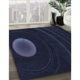 thumbnail image 3 of Ahgly Company Machine Washable Indoor Rectangle Transitional Night Black Area Rugs, 5' x 7', 3 of 7
