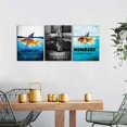 thumbnail image 3 of Mindset is Everything Canvas Painting Wall Art Motivational Posters Inspirational Success Quotes Inspiration Fish Posters Prints Artwork for Office Classroom Wall Decor Stretched Framed[36'W x 16'H], 3 of 6