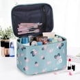 thumbnail image 4 of Waterproof Portable Women Makeup Bag High Capacity Toiletries Organizer Storage Cosmetic Cases Zipper Wash Beauty Pouch Travel (6,24X17X16), 4 of 7