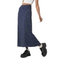 thumbnail image 2 of New Elegant Women's Low Waist Midi Skirt Ruffled Chiffon Skirt Clothes Women's Skirt-Blue-L, 2 of 5