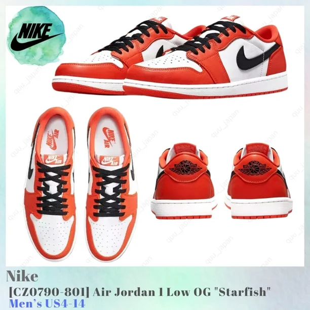 N I-K-E A i r-Jor-dan 1 Low OG Starfish CZ0790-801 Men's US4-14 NEW