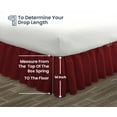 thumbnail image 5 of SGI Bedding 14 Inch Ruffled Bedskirt | Microfiber Ruffled Bed Skirt | Fade-Resistant, Wrinkle-free, Anti-static, Decorative, Extra Storage Space, Clutter-Free |Olympic Queen, Burgundy, 5 of 8
