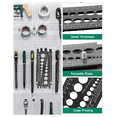 thumbnail image 4 of Bolt Gauge (Metric and SAE),Bolt Sizer for Quickly Sizing Nuts and Bolts, Plastic Bolt Measuring Tool,Thread Gauge Black, 4 of 5