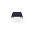 thumbnail image 3 of Waterfall Reception Waiting Room 3-Seat Bench / Charcoal Steel / Navy Blue, 3 of 5