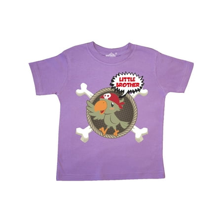 

Inktastic Little Brother Pirate Gift Toddler Boy Girl T-Shirt