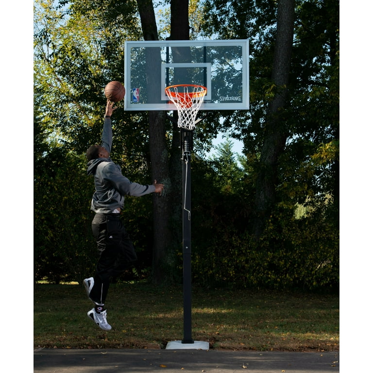 Spalding NBA 60 Acrylic Screw Jack Portable Basketball Hoop, 53 OFF