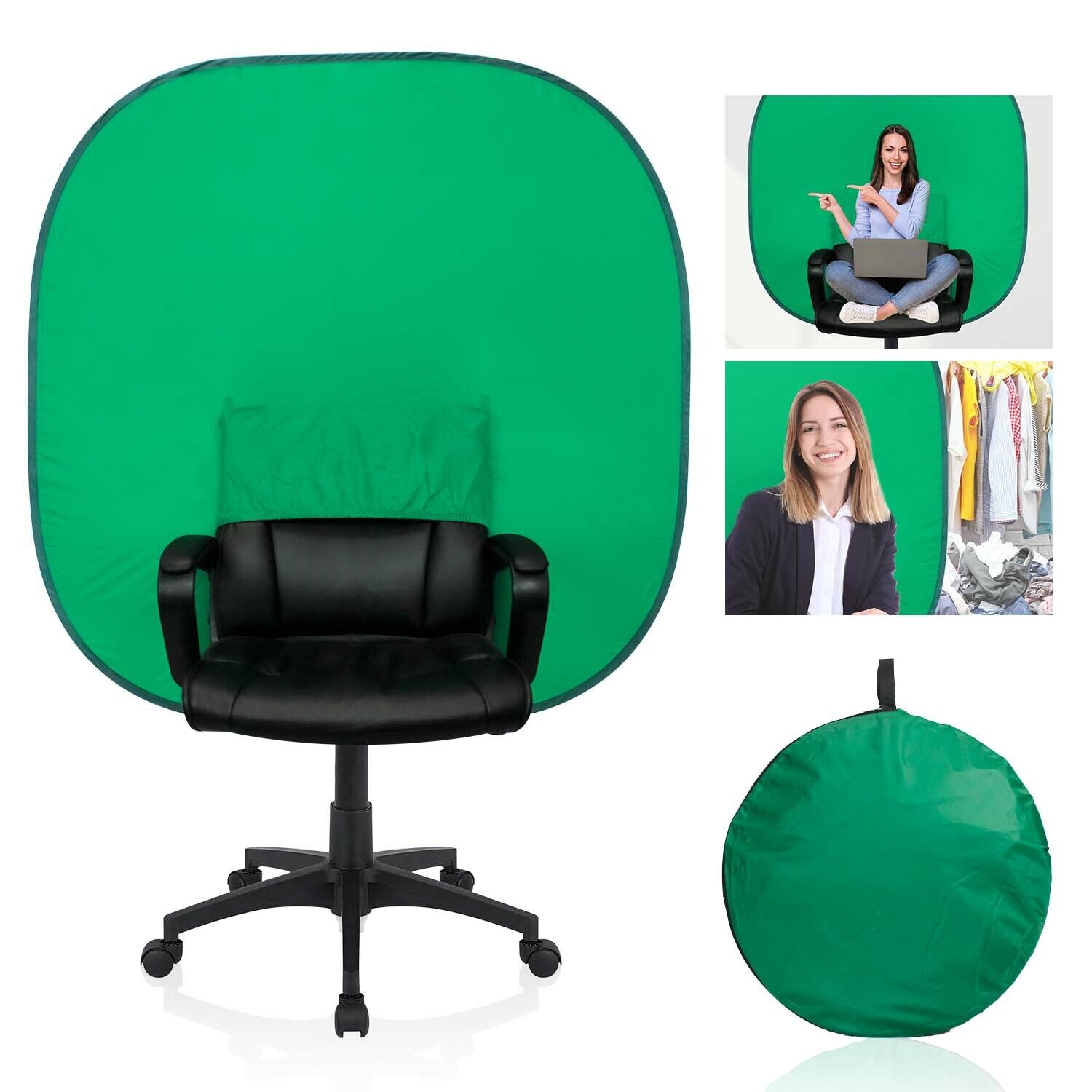 52" Green Screen Chromakey Backdrop for Chair Video Studio PopUp