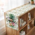 thumbnail image 6 of Table Runners 90 Inches Long Dress Scarves, Pink Yellow Floral Farmhouse Coffee/Dining/Kitchen Table Runner for Living Room, Green Summer Botanical Pastoral 13x90 Inch, 6 of 9
