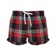 thumbnail image 1 of Skinni Fit - Pantalones Cortos Diseño Tartán para Mujer (Rojo, Marino), 1 of 1