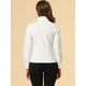 thumbnail image 3 of INSPIRE CHIC Camisa De Chifón De Manga Larga Con Cuello En Punta Para Mujer Blanco L, 3 of 5