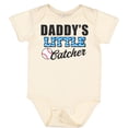 thumbnail image 3 of Inktastic Baseball Daddys Little Catcher Boys Baby Bodysuit, 3 of 5