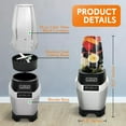 thumbnail image 4 of NutriChef Professional Home Kitchen Power Pro Mini Countertop Blender (2 Pack), 4 of 8