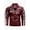 Red, variant on Men's PU leather jacket plus velvet label contrast color coat motorcycle racing suit