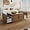 White Brown, variant on Farmhouse Coffee Table with Storage Drawers for Living Room - Square Center Table - Modern Cocktail Table - Contemporary Mid Century Wood Home Office Waiting Room