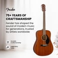 thumbnail image 4 of Fender CD-60S Solid Top Dreadnought Acoustic Guitar - All Mahogany w/ Hard Case, 4 of 4