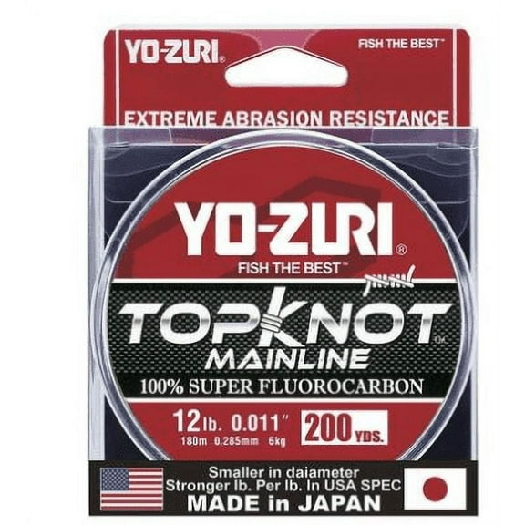 Yo-Zuri Topknot 100% Fluorocarbon Fishing Line 12lb 200yd
