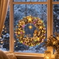 thumbnail image 6 of Handmade Christmas Pearl Light Wreath with LED String Lights DIY Holiday Garland Decoration for Home Tree Party Xmas Decor Gift, 6 of 6