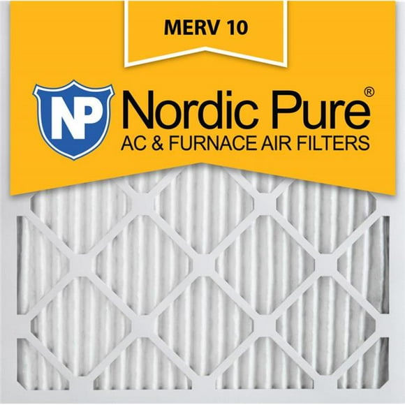 Nordic Pure 16x16x1M10-12 Pleated MERV 10 Air Filters&#44; 16 x 16 x 1 in. - Pack of 12