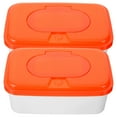 thumbnail image 2 of 2pcs Refillable Wipes Dispenser Portable Tissue Box Holder for Diaper Changes Keeps Wipes Fresh Moist for Home Travel, 2 of 6
